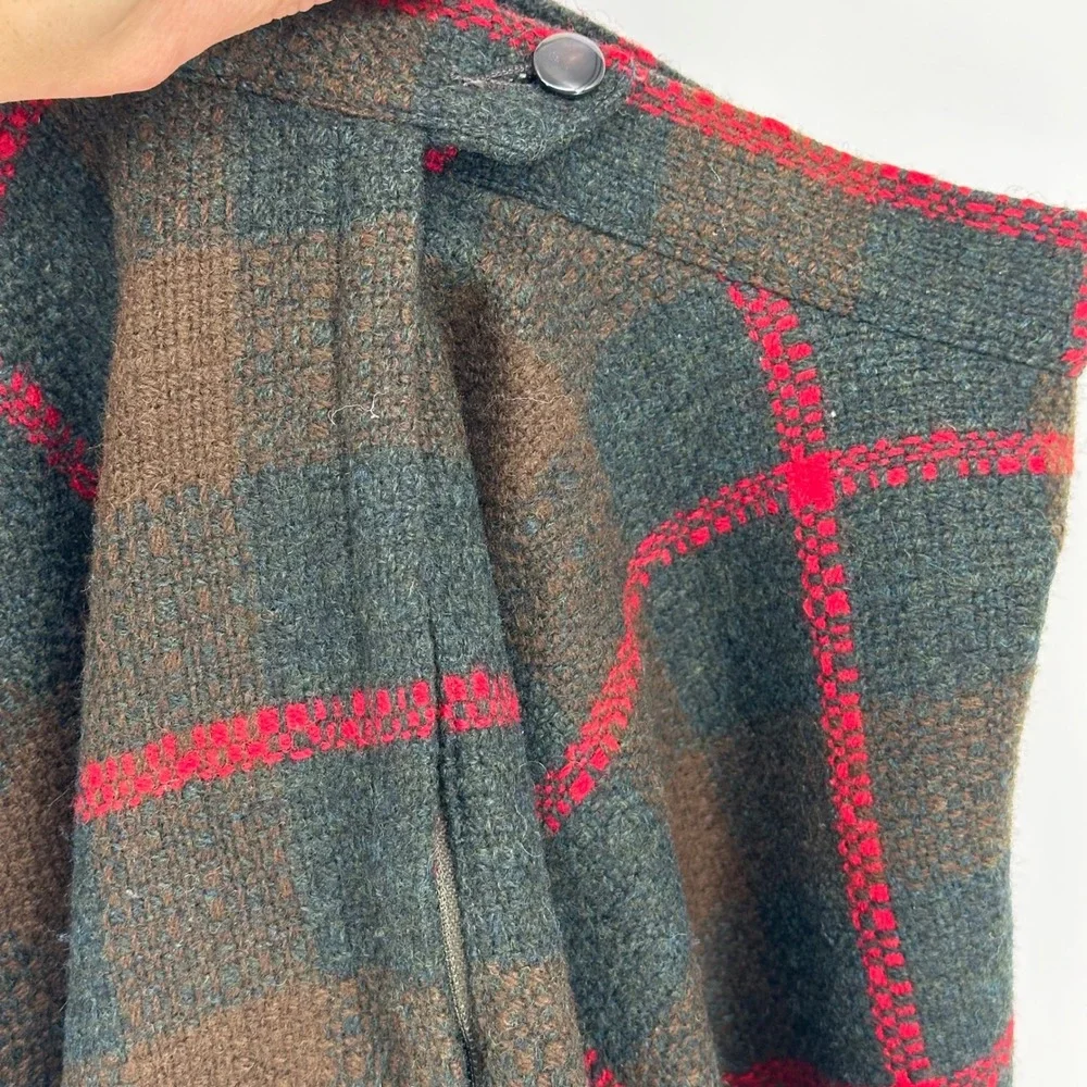 Vintage‎ 60s Pendleton Doughnut Skirt Girls Size 10 Plaid Wool Tartan RARE
